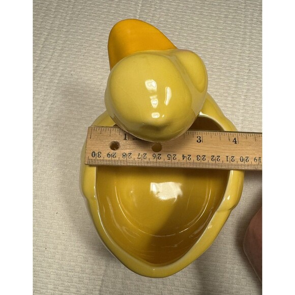 Wowser Ceramic Yellow Duckie Planter Vase 6 Inches - Picture 7 of 9